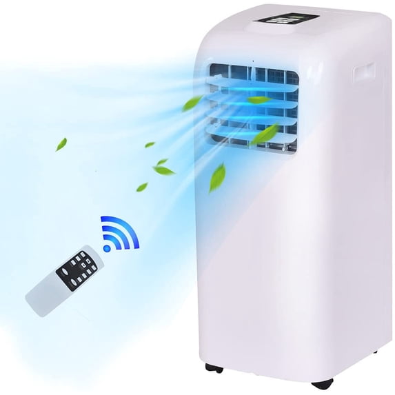 Gymax 8000BTU Portable Air Conditioner Cooling Fan Dehumidifier ASHRAE w/ Remote Control
