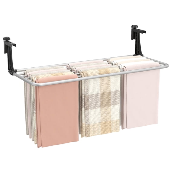 Gymax Portable Clothes Drying Rack Extendable Radiator Clothes Airer w/Aluminum Frame