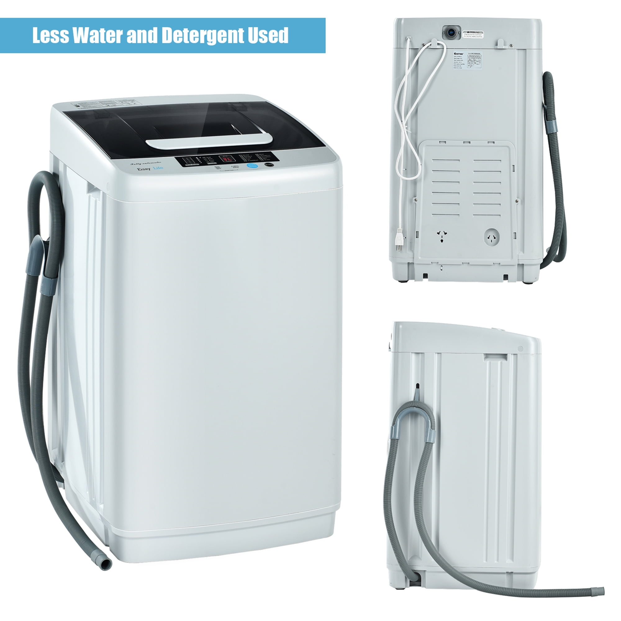 Portable Washing Machine Compact lightweight 10lbs Washer w/ Spin Cycle  Dryer - Germaphobix