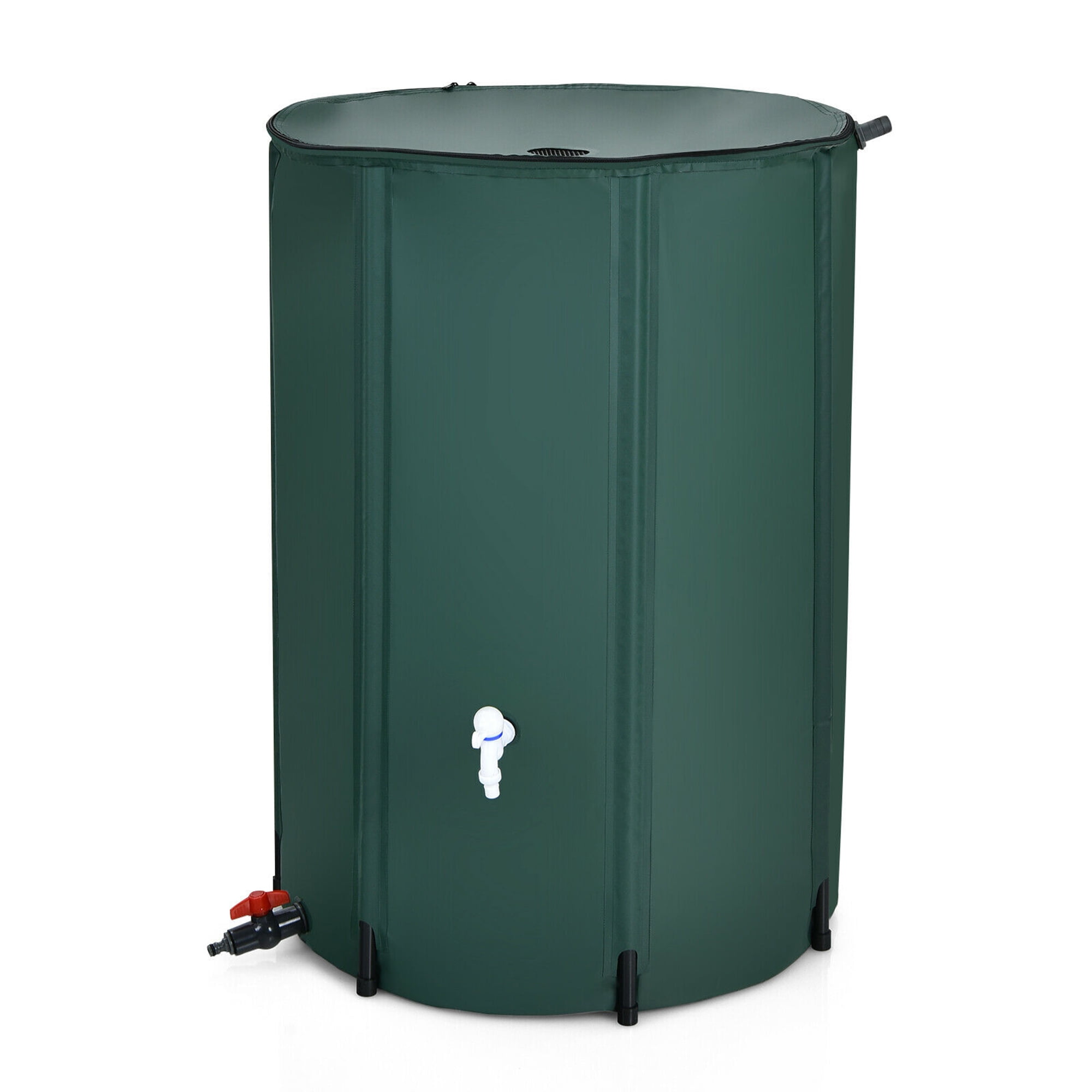 Gymax 100 Gallon Portable Rain Barrel Water Collector CollapsibleTank w /Spigot Filter