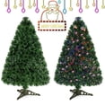 thumbnail image 1 of Gymax Pre-Lit 3' Artificial Christmas Tree Fiber Optic PVC Tips Plastic Stand, 1 of 10