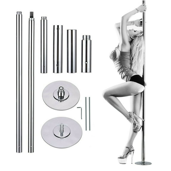 Gymax Professional Stripper Pole 45mm Portable Adjustable Spinning Dance Pole