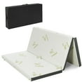 thumbnail image 1 of Gymax Queen 3'' Tri-fold Memory Foam Floor Mattress Topper Portable w/ Carrying Bag, 1 of 10