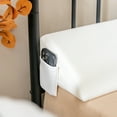 thumbnail image 1 of Gymax Queen Size Bed Wedge Pillow with Side Pocket Bed Gap Filler 60'' x 10'' x 6'' White, 1 of 10