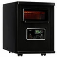 thumbnail image 1 of Gymax Remote Control 1500W Electric Heater Portable Infrared Space Heating Machine w/ LED display Black, 1 of 6