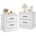 thumbnail image 1 of Gymax Set Of 2 18.5'' Farmhouse Nightstand w/2 Drawers Compact Size End Table Living Room, 1 of 10