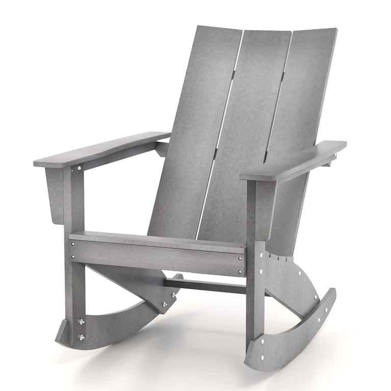 Gymax Set of 2 Adirondack Rocking Chair All Weather HDPE Rocker