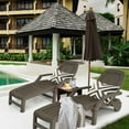 thumbnail image 1 of Gymax Set of 2 Patio Adjustable Chaise Lounge Chair Folding Sun Lounger Recliner Coffee, 1 of 10