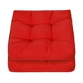 thumbnail image 1 of Gymax Set of 2 Square Seat Chair Cushion Pad Waterproof Indoor Outdoor Red, 1 of 7