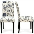 thumbnail image 1 of Gymax Set of 2 Upholstered Tufted Dining Chair Nailhead Trim Rubber Wooden Leg, 1 of 10