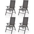 thumbnail image 1 of Gymax Set of 4 Folding Patio Dining Chair Camping Chair w/ Adjustable Backrest, 1 of 10