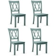thumbnail image 1 of Gymax Set of 4 Wooden Dining Side Chair Armless Chair Home Kitchen Mint Green, 1 of 10