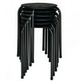 thumbnail image 1 of Gymax Set of 6 Portable Plastic Stack Stools 17.5" Height Backless Classroom Seating, 1 of 10