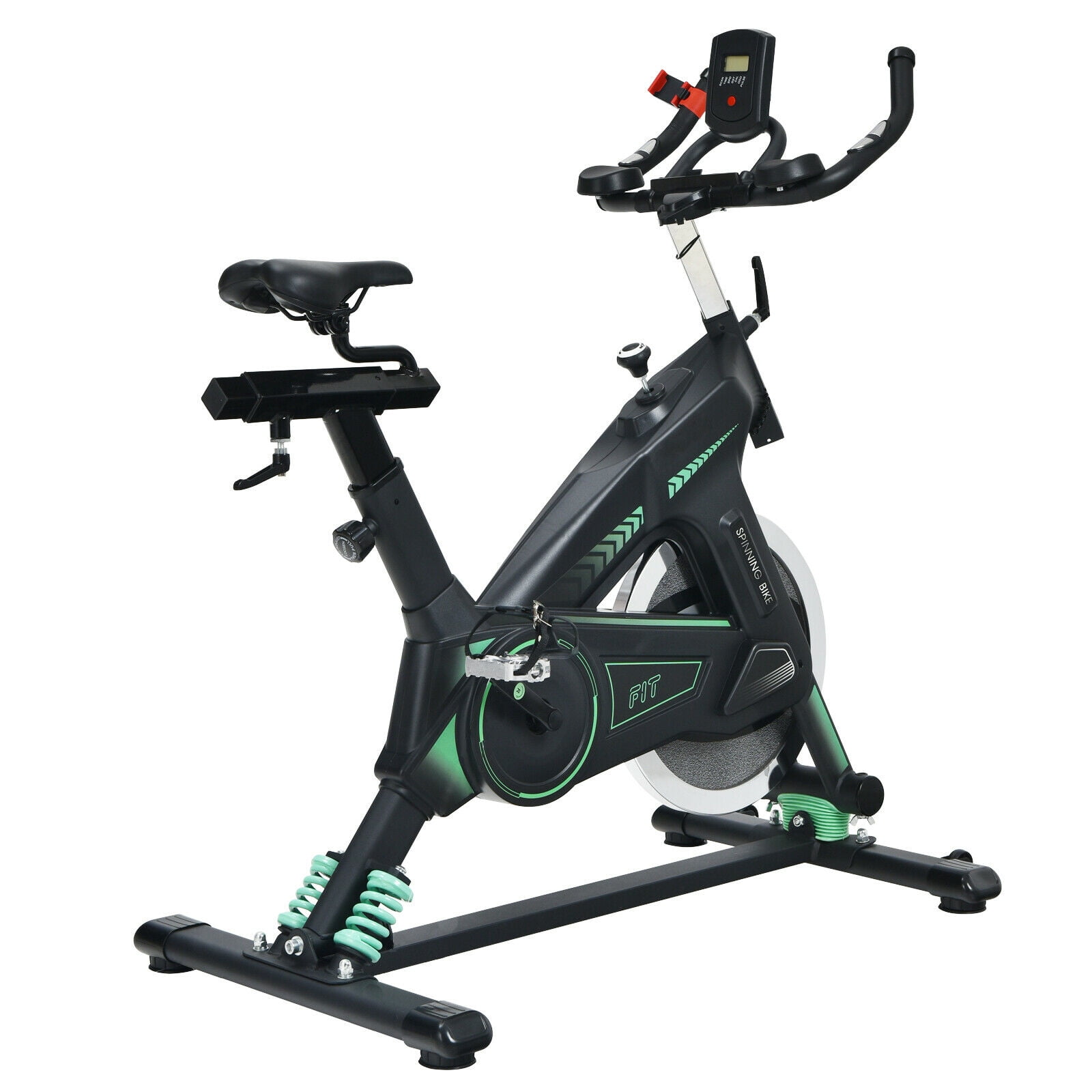 Gymax Stationary Exercise Cycling Bike with 33 Flywheel for