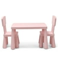 thumbnail image 1 of Gymax Toddler Activity Play Dining Study Desk Kids Table & 2 Chairs Set Baby Gift Pink, 1 of 10