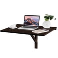 thumbnail image 1 of Gymax Wall-Mounted Drop-Leaf Table Folding Kitchen Dining Table Desk Space Saver, 1 of 10