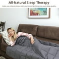 thumbnail image 1 of Gymax Weighted Blanket 15 lbs Full /Queen Size Cotton Blanket Glass Beads Dark Gray, 1 of 8