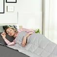 thumbnail image 1 of Gymax Weighted Blanket 20 lbs Queen /King Size Cotton Blanket Glass Beads Light Gray, 1 of 6