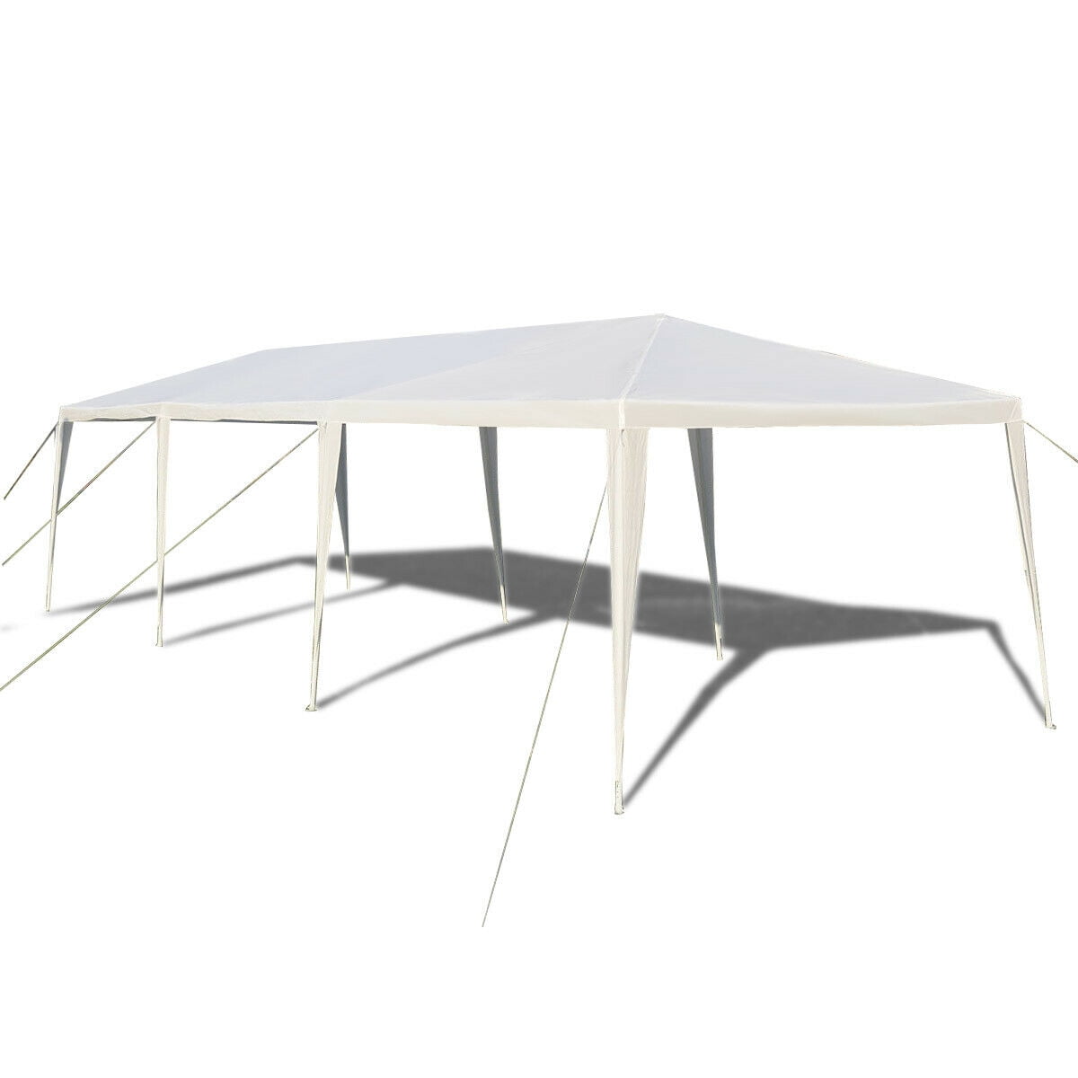 Gymax White 10' x 30' Outdoor Gazebo Canopy Wedding Party Patio Tent