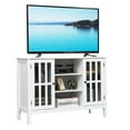 thumbnail image 1 of Gymax Wood TV Stand Entertainment Media Center Console for TV up to 50'' White, 1 of 10