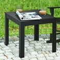 thumbnail image 1 of Gymax Wooden Square Side End Table Patio Coffee Bistro Table Indoor Outdoor Black, 1 of 10