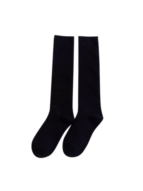 3 Pairs Womens Knee High Socks for Women Knee Socks Long Sock Long Tube Cotton Socks