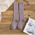 thumbnail image 1 of Gymayou 4 Pairs Long Fuzzy Socks Thick Skin-friendly Coral Fleece Socks Stretch Home Sleeping Winter Socks, 1 of 7
