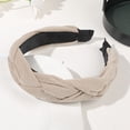 thumbnail image 1 of Gymayou Braided Headband for Women Wide Hairband Fashion Non Slip Hairhoop Weaving Shape Hair Accessories Beige, 1 of 2