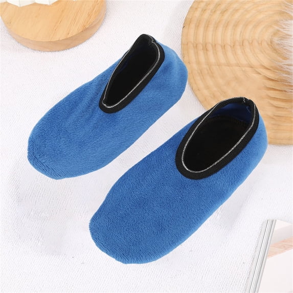 Gymayou Cozy Winter Fuzzy Women Socks Grip Slippers Fluffy House Non Skid Microfiber Socks