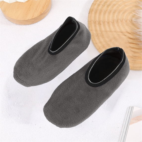Gymayou Cozy Winter Fuzzy Women Socks Grip Slippers Fluffy House Non Skid Microfiber Socks