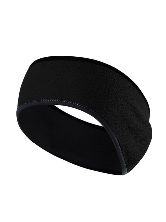 Fleece Ear Warmers Headband Winter Headband Ear Muffs Ear Covers for Cold Weather Running Cycling Ski Black