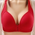 thumbnail image 1 of Gymayou Front Closure Bras Wireless Push Up Bra No Underwire Seamless Bralette Size L, 1 of 3