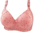 thumbnail image 1 of Gymayou Full Coverage Cotton Wireless Bra for Older Ladies No Underwire Comfort Support Bra Breathable Side Shaping Bras Hot Pink S, 1 of 6