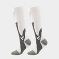 thumbnail image 1 of Gymayou Men And Women Socks 30-40 mmHg Compression Socks Knee High Support for Running & Sports White 2XL, 1 of 3