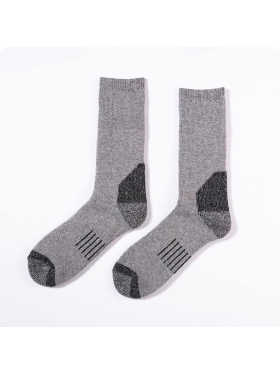 Men's Crew Socks Athletic Running Sports Socks Breathable Arch Support Hiking Warm Socks