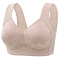 thumbnail image 1 of Gymayou Plus Size Wireless Thin Lace Bra for Women Breathable Floral Mesh Full Coverage Support Bra Comfort Lightweight Daily Underwear for Full Figure Ladies Grey B, 1 of 2