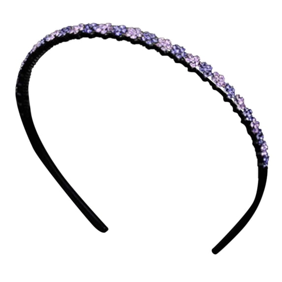 Gymayou Rhinestone Headbands for Women Glitter 1PC Non Slip Bling Hair Band with Teeth for Prom Party