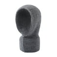 thumbnail image 1 of Gymayou Rib Knit Button Hooded Neck Scarf for Men Women WinterKnitted Hood Neck Warmer Hood Scarf, 1 of 1