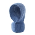 thumbnail image 1 of Gymayou Rib Knit Button Hooded Neck Scarf for Men Women WinterKnitted Hood Neck Warmer Hood Scarf, 1 of 1