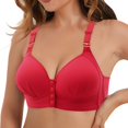 thumbnail image 1 of Gymayou Ribbed Bras for Women Front Closure No Underwire Comfort Bras Size 36, 1 of 3