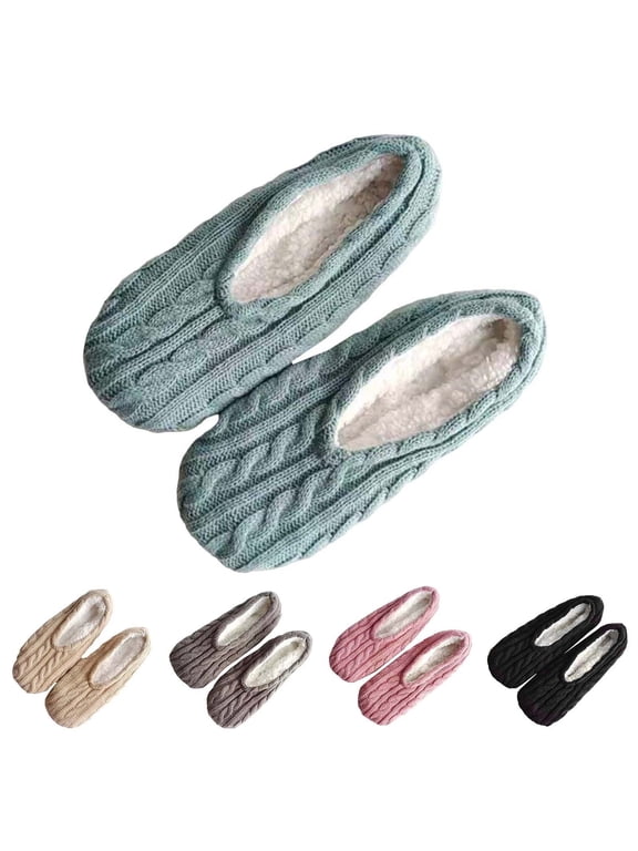 Slipper Socks for Women Non Slip Soft Sole Slippers House Non Skid Microfiber Socks