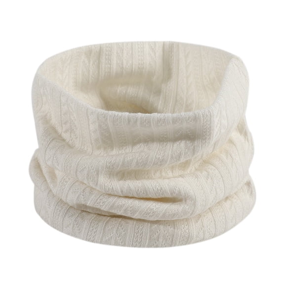 Gymayou Soft Stretch Tube Neck Warmer Cable Knit Neck Gaiter for Men Women Thermal Neck Scarf Breathable Outdoor Neck Sleeve for Autumn Winter