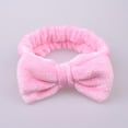 thumbnail image 1 of Gymayou Spa Headband for Washing Face Makeup Headband Bow Tie Hair Band for Cosmestic Facial Sports Yoga Pink, 1 of 2