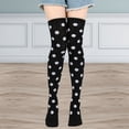 thumbnail image 1 of Gymayou Thigh High Socks for Women Long Polka Dot Over the Knee High Socks Funny Colorful Thigh Highs, 1 of 3