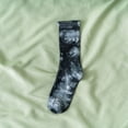 thumbnail image 1 of Gymayou Unisex Tie Dye Crew Socks For Women And Men Colorful Gradient Novelty Ribbed Socks Street Style Mid Calf Socks, 1 of 4