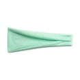 thumbnail image 1 of Gymayou Wide Sports Headbands for Women & Men Non-Slip Sweat Wicking Elastic Hair Bands Mint Green, 1 of 2