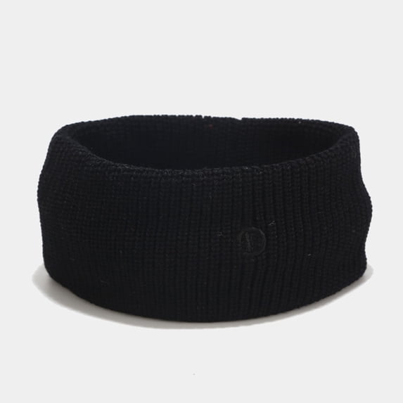 Gymayou Winter Ear Warmers Headbands Women Men Warm Knitted Headband Crochet Head Wraps Black