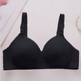 thumbnail image 1 of Gymayou Wire-Free Full Figure Bra for Middle-Aged Elderly Women Thin Full Coverage Brassiere Gentle Lift Anti-Sagging Bra with Side Support Black L, 1 of 9
