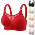 thumbnail image 1 of Gymayou Wireless Lace Bralette for Women Breathable Full Coverage Bra No Underwire Adjustable Strap Support Bra Beige 36, 1 of 9