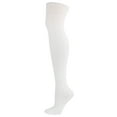 thumbnail image 1 of Gymayou Women Cotton Knit Boot Socks Thigh High Knee High Stockings for Winter Fall Z02 White, 1 of 2